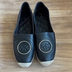 Michael Kors Black and Tan Espadrilles